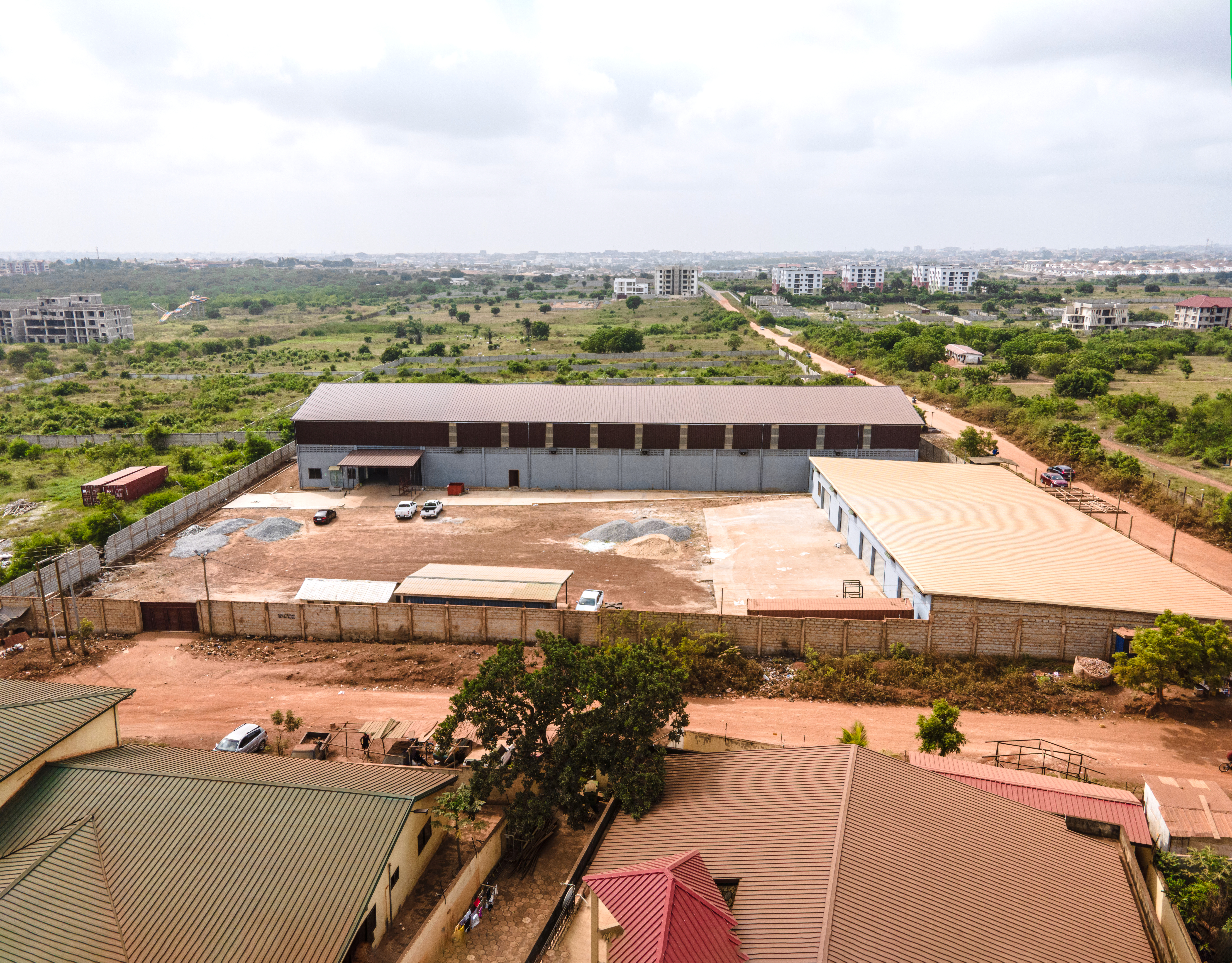 Modern building with glass facade